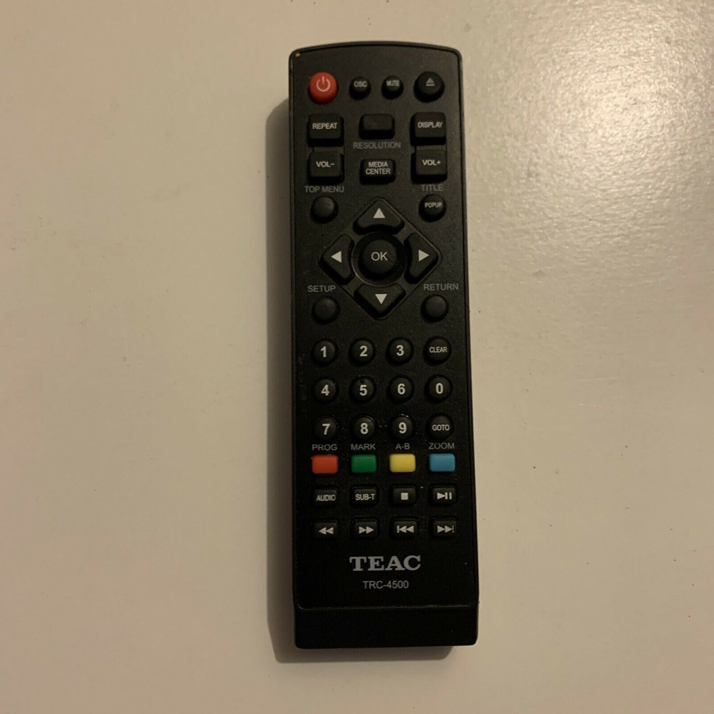 Genuine Teac TRC-4500 Remote Control For DVD Player *No Battery Lid*