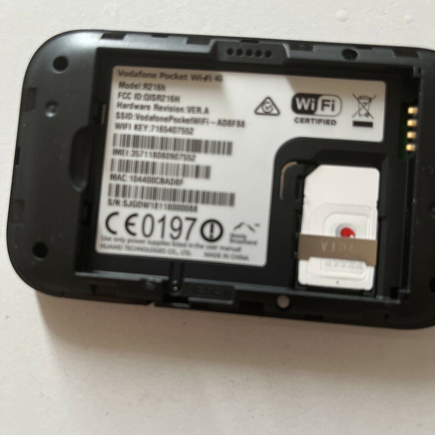 Vodafone Pocket Wifi 4G R216h *Vodafone Locked*