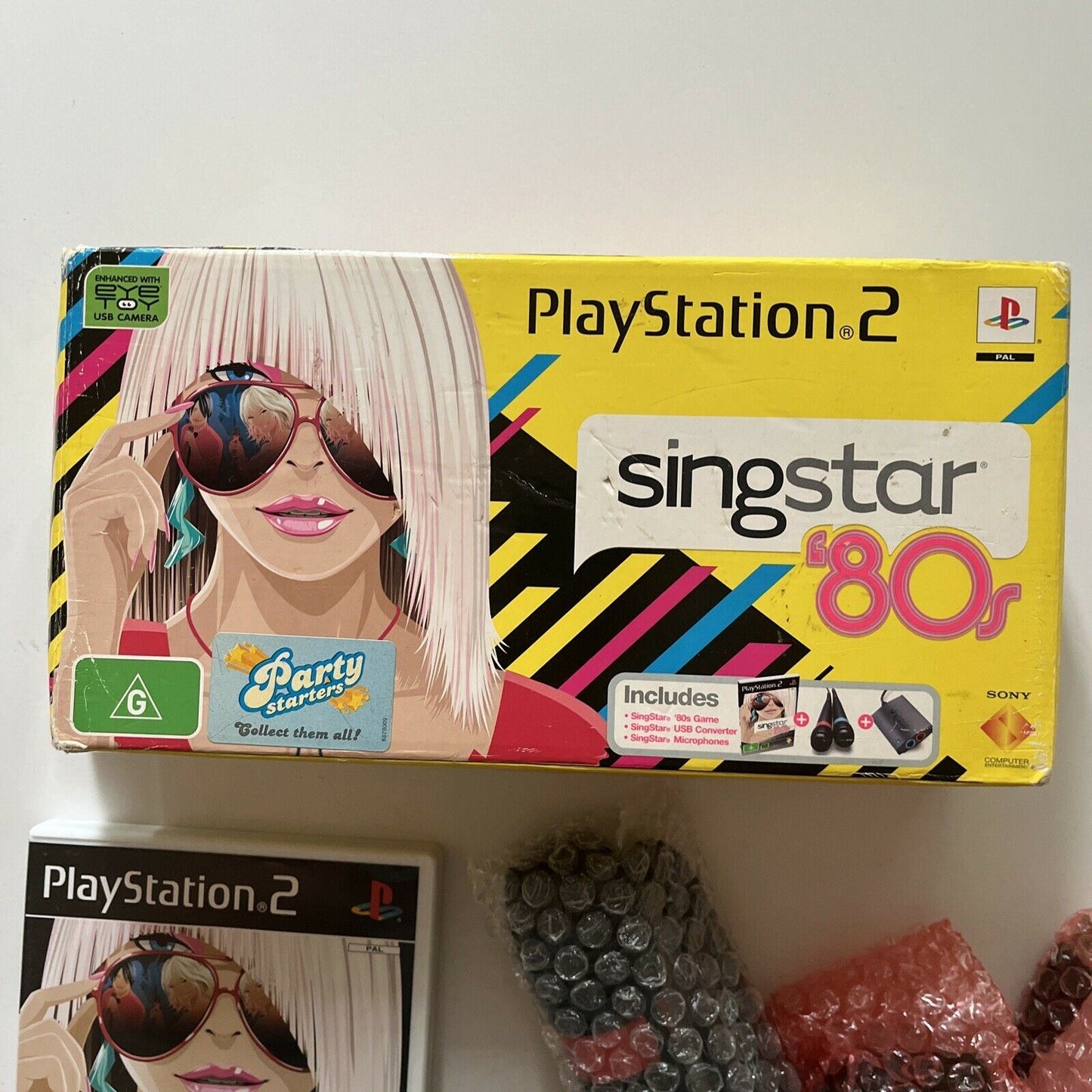 SingStar 80’s PlayStation 2 PS2 With 2 Microphones USB