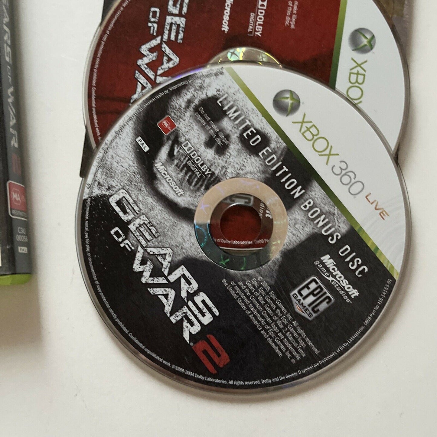 Gears of War 2 With Limited Edition Bonus Disc Microsoft Xbox 360 PAL Manual
