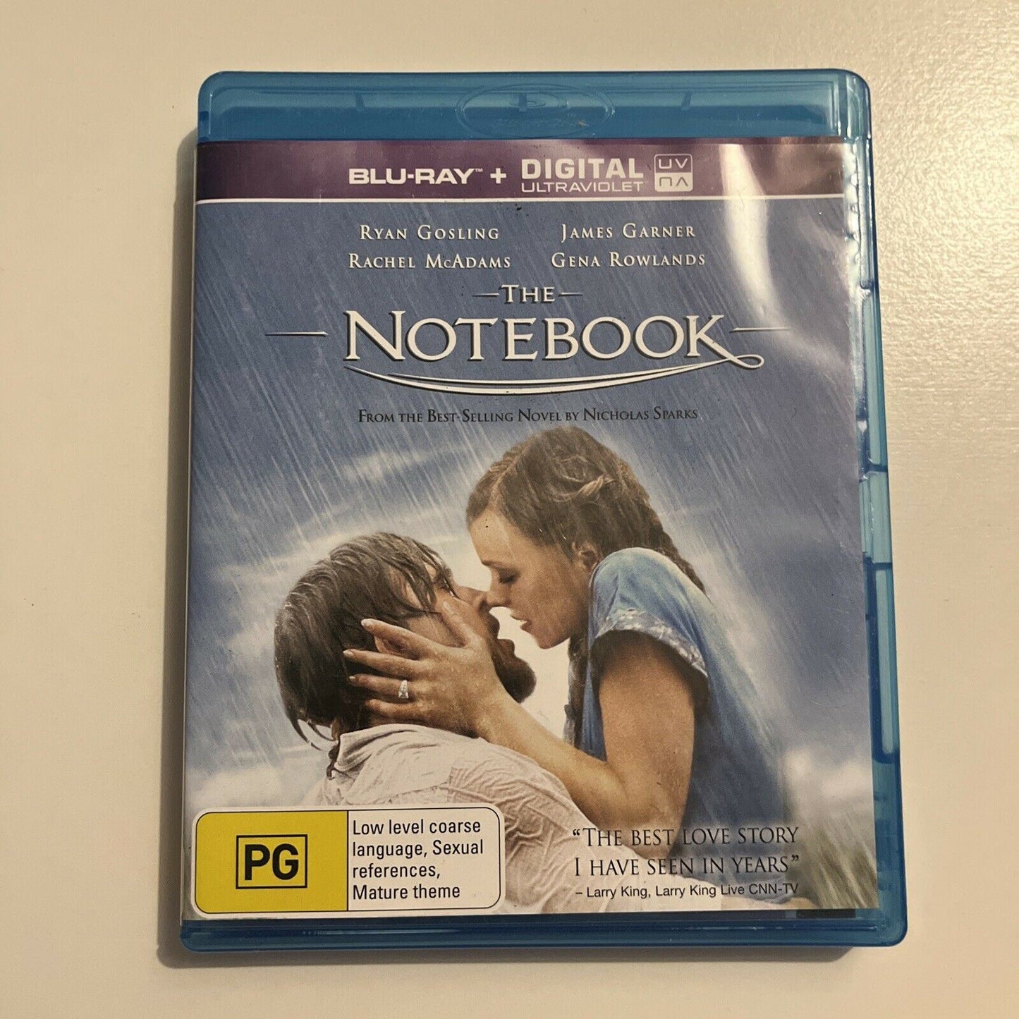 The Notebook (Bluray, 2004) Ryan Gosling, Rachel McAdams. Region B