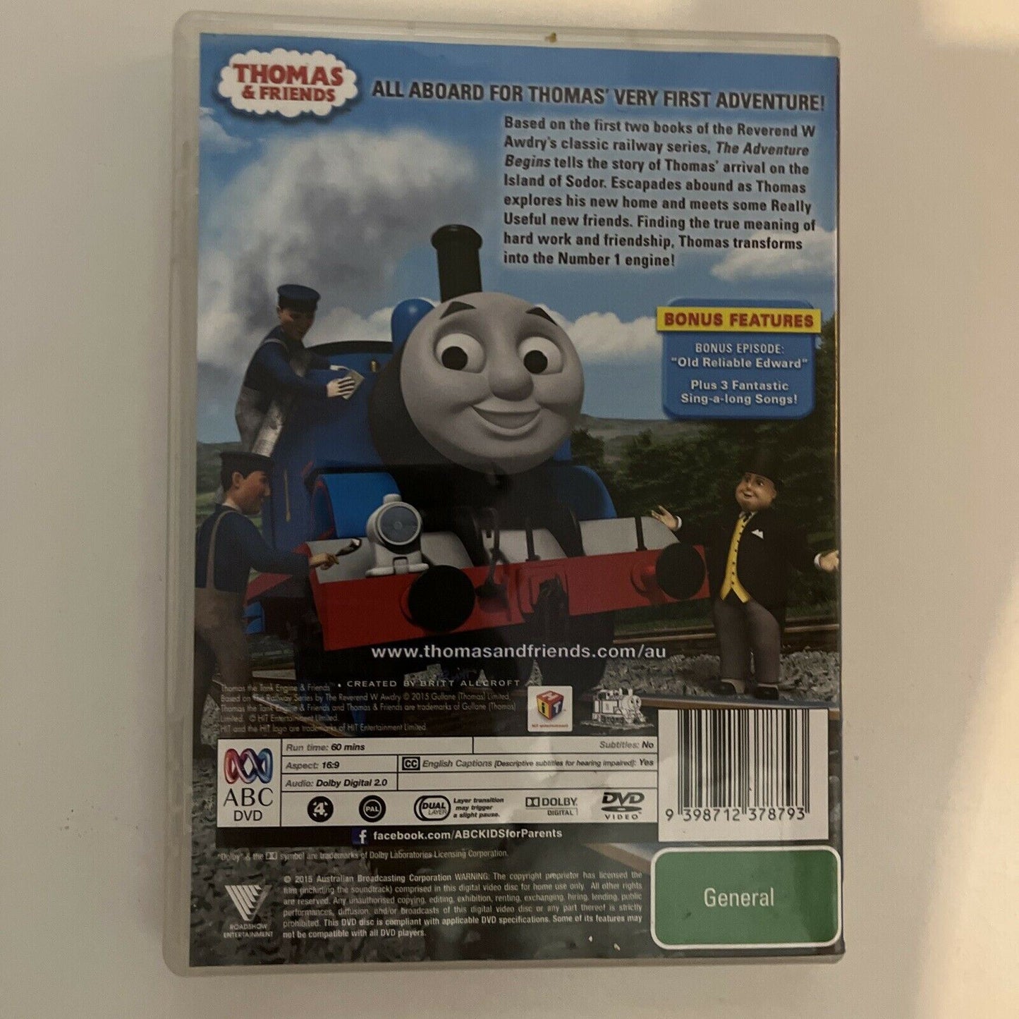 Thomas & Friends - The Adventure Begins (DVD, 2015) Region 4