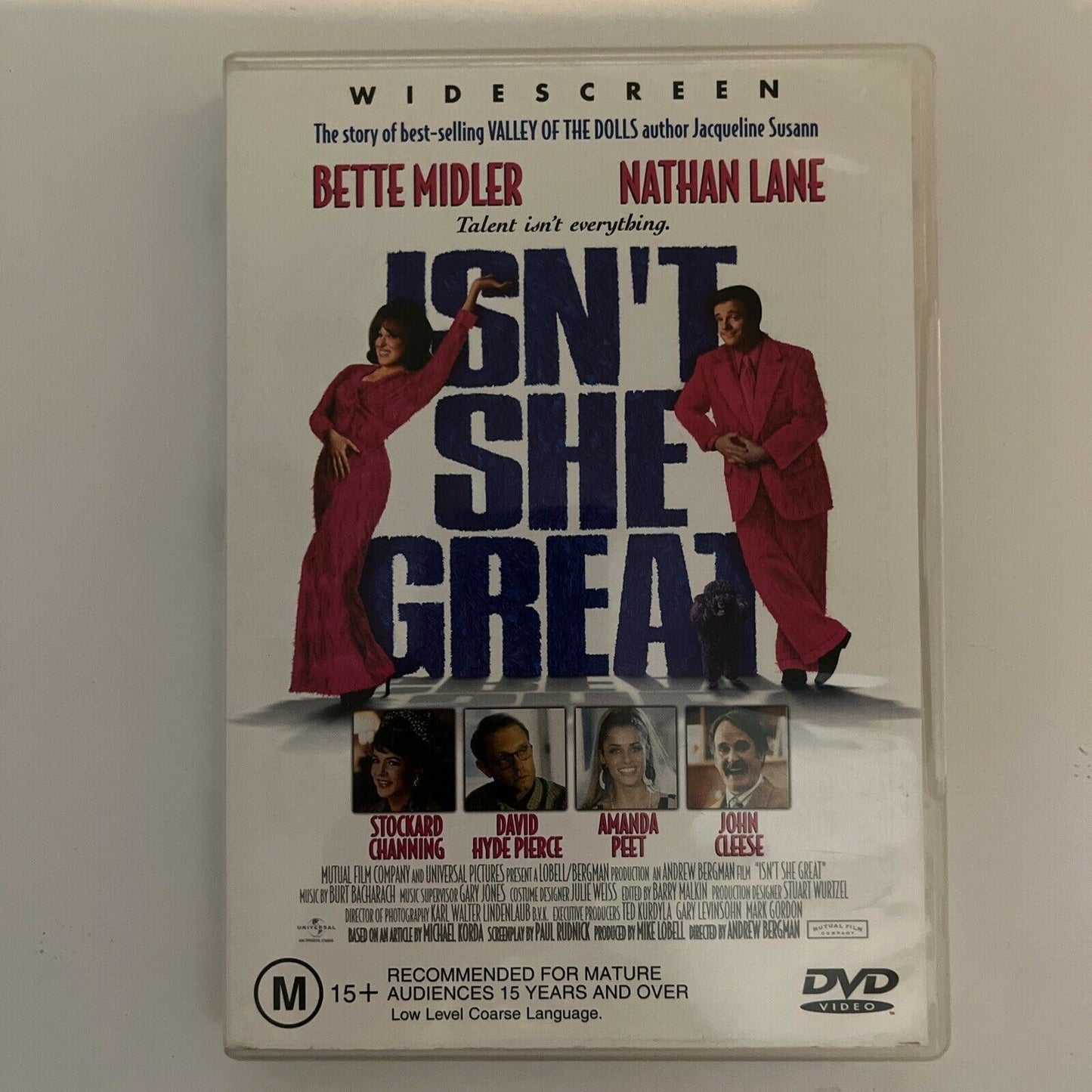 Isn't She Great (DVD, 1999) Bette Midler, Nathan Lane. Region 4