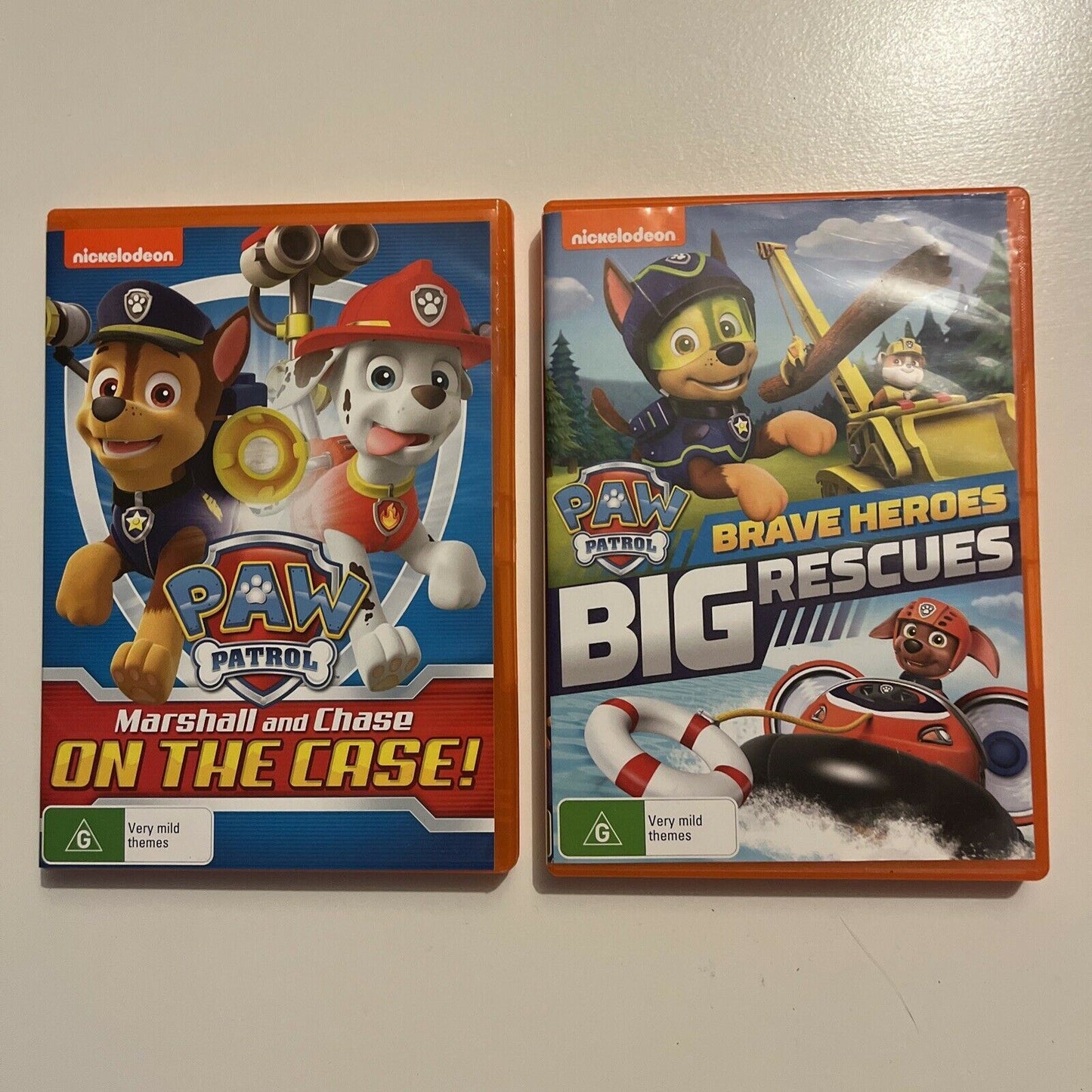 Paw Patrol: Marshall & Chase On The Case / Brave Heroes Big Rescue DVD Region 4