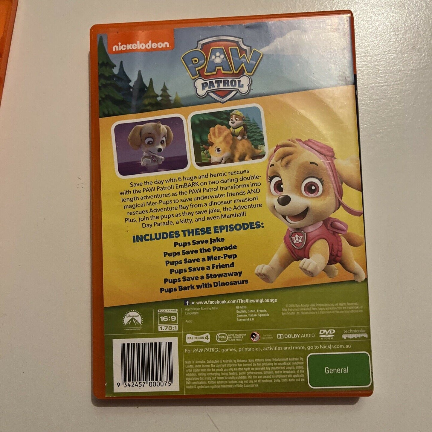 Paw Patrol: Marshall & Chase On The Case / Brave Heroes Big Rescue DVD Region 4