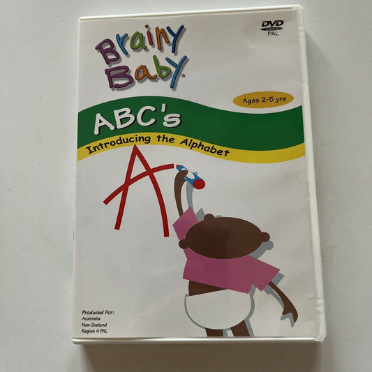 Brainy Baby: ABC’s Introducing The Alphabet - Ages 2-5 (DVD, 2003) Region 4