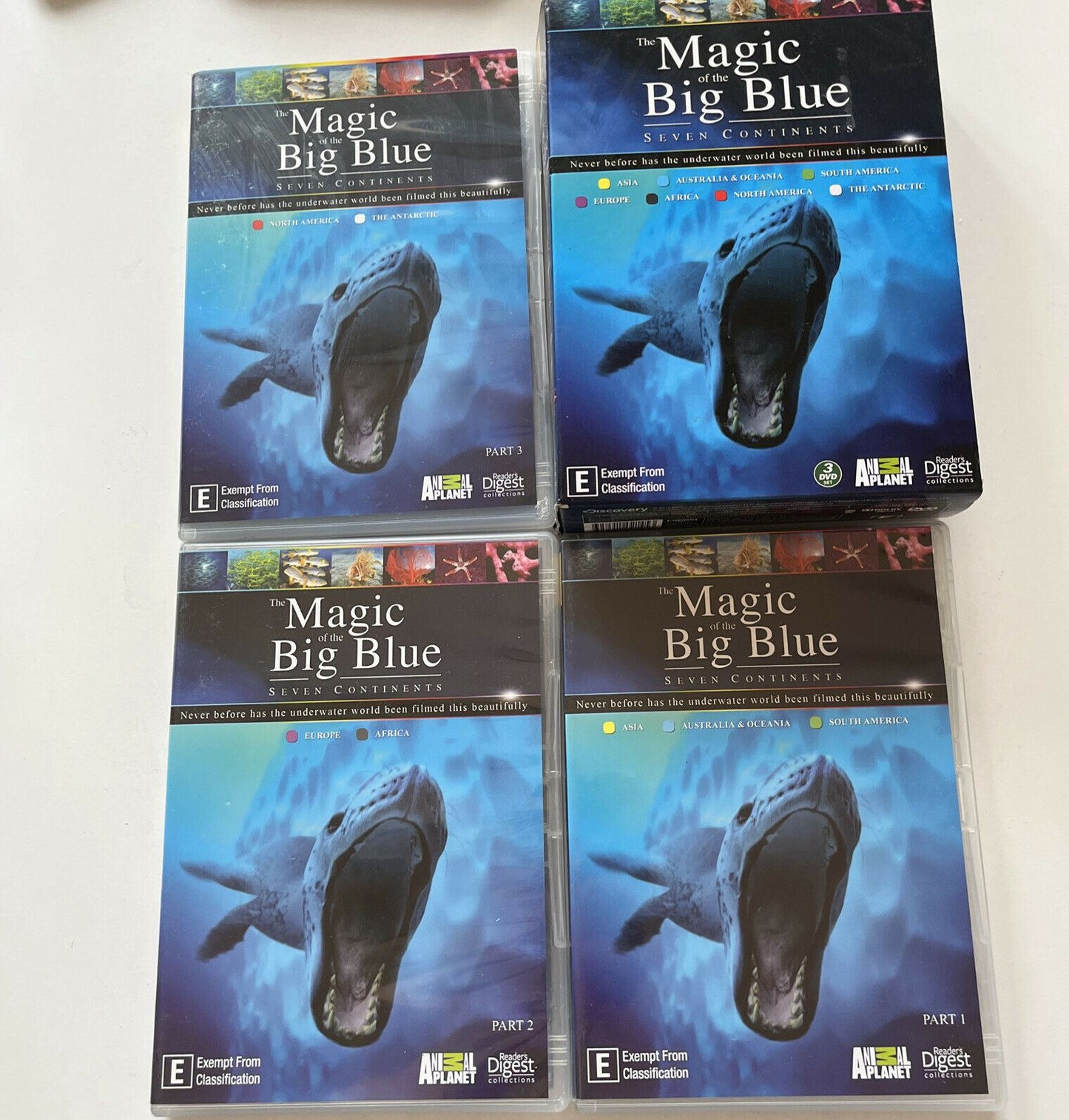 Animal Planet: The Magic of the Big Blue - Seven Continents (DVD, 2013, 3-Disc)