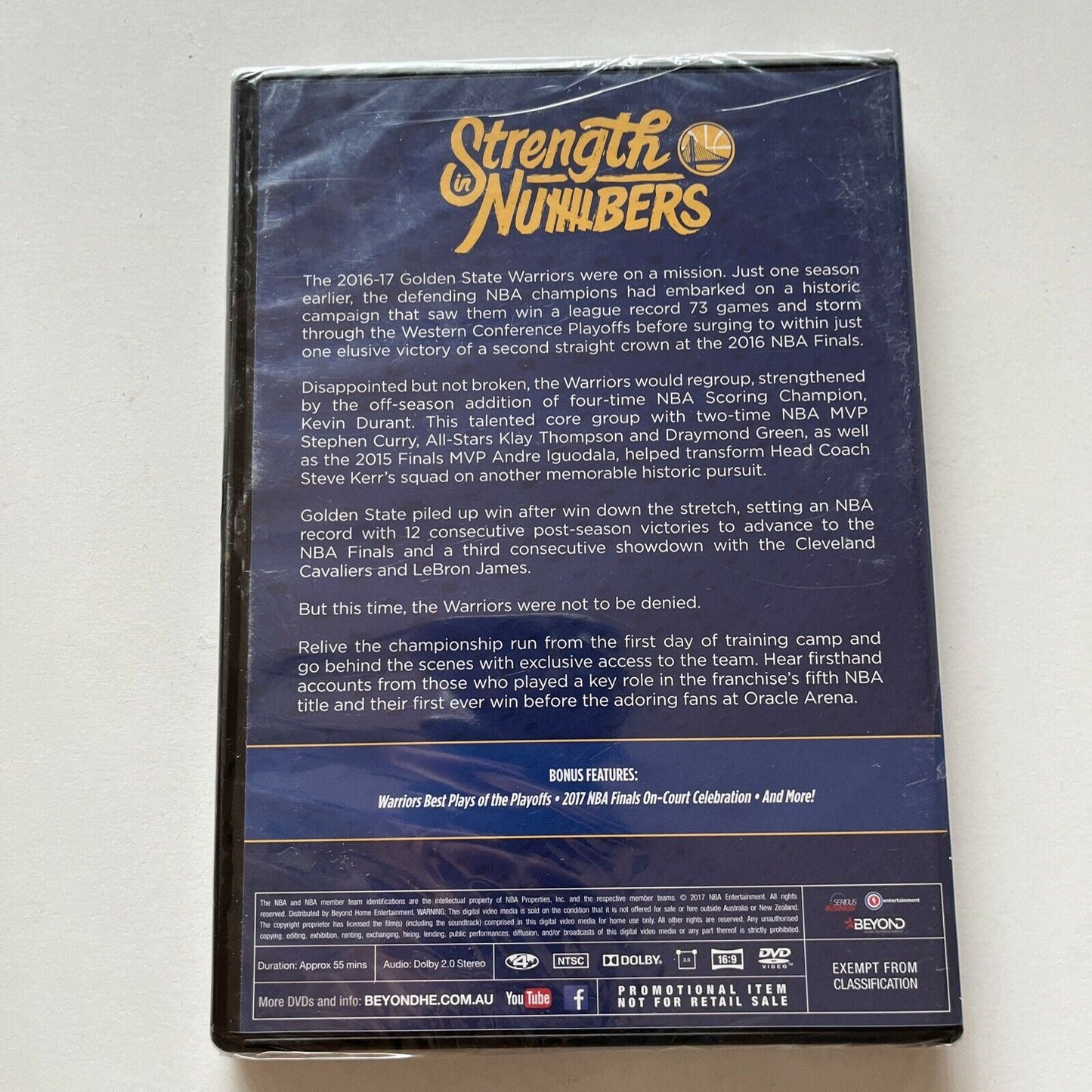 *New* NBA Champions 2017 The Finals Official DVD Region 4