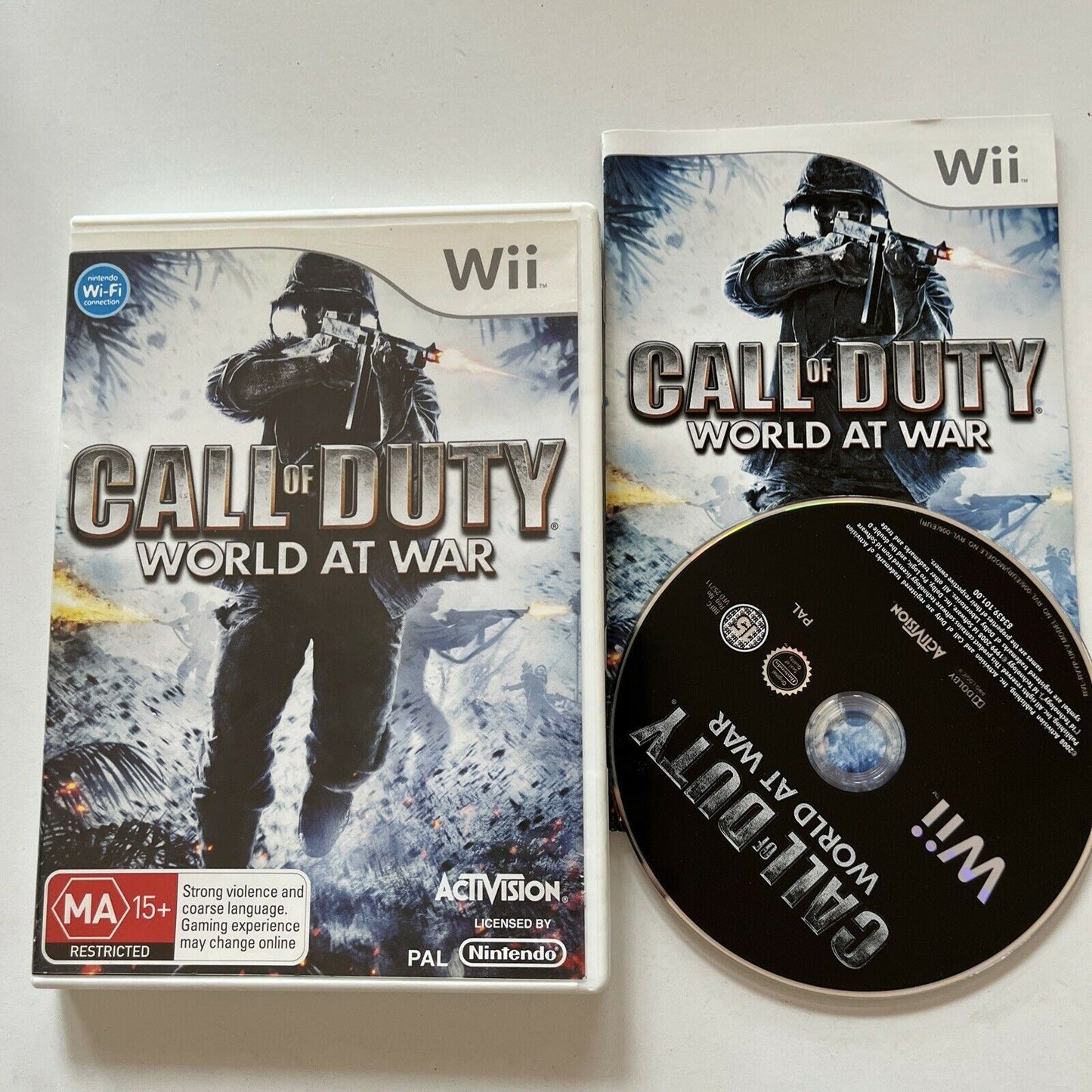 Call of Duty: World at War - Nintendo Wii With Manual PAL