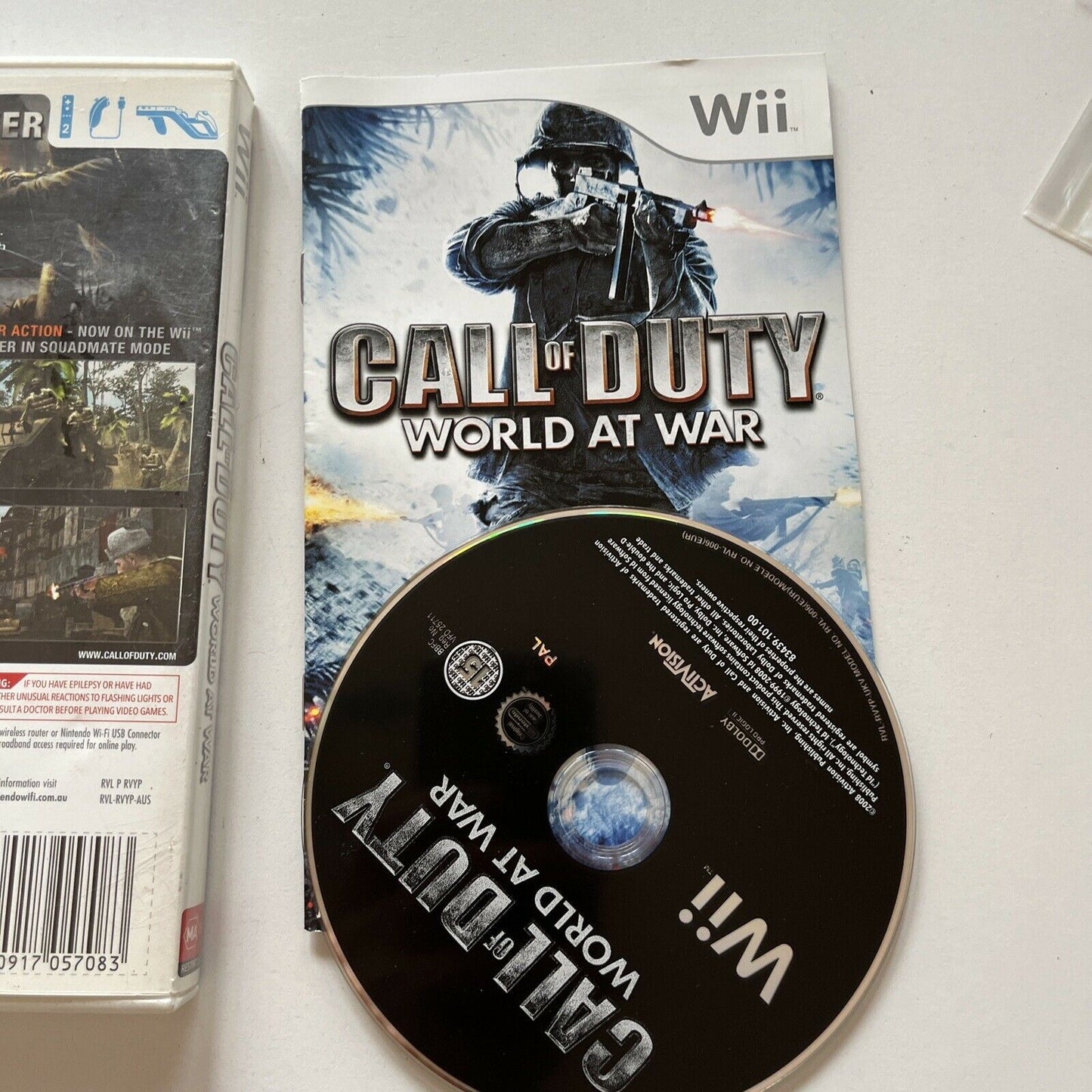 Call of Duty: World at War - Nintendo Wii With Manual PAL