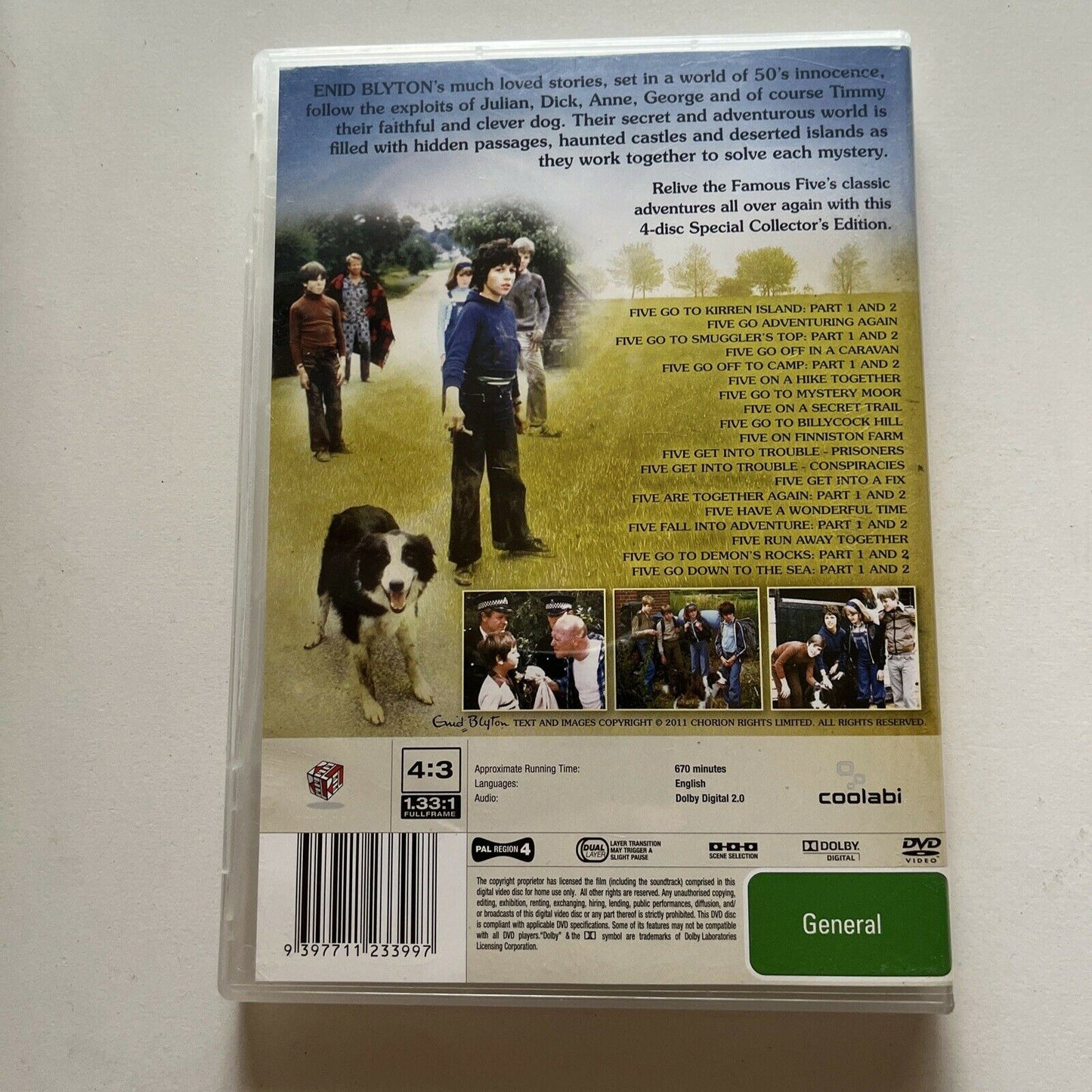 The Famous Five - The Complete Collection (DVD, 1978, 4-Disc) Region4