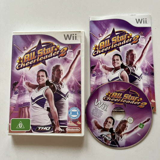 All Star Cheerleader 2 (Nintendo Wii, 2009) PAL With Manual THQ