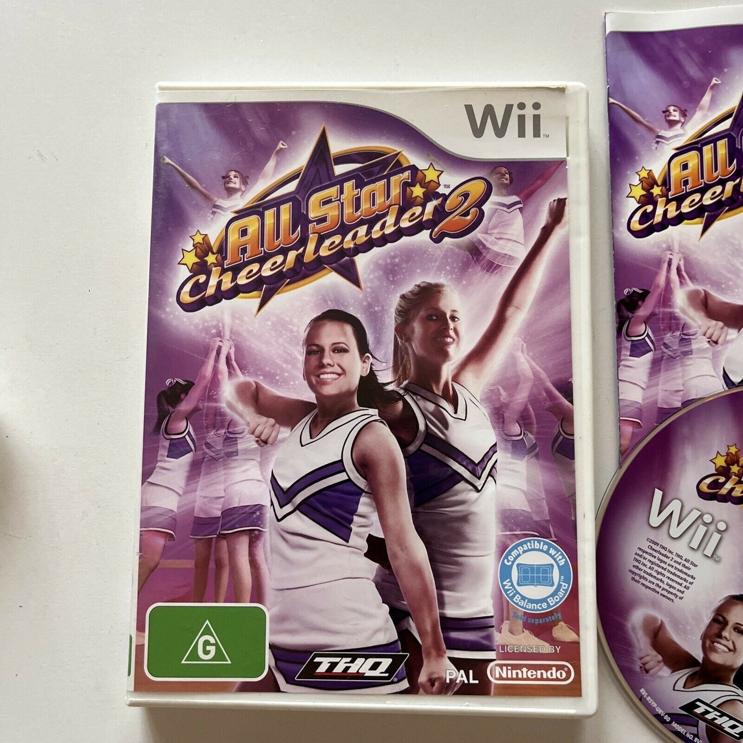 All Star Cheerleader 2 (Nintendo Wii, 2009) PAL With Manual THQ