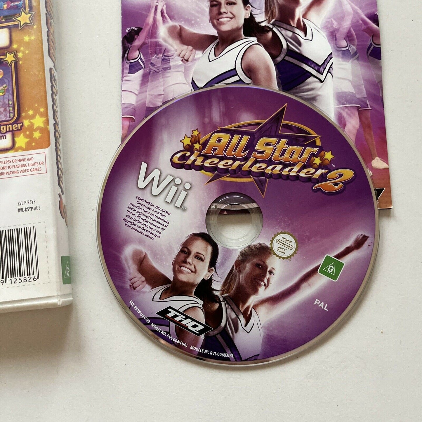 All Star Cheerleader 2 (Nintendo Wii, 2009) PAL With Manual THQ