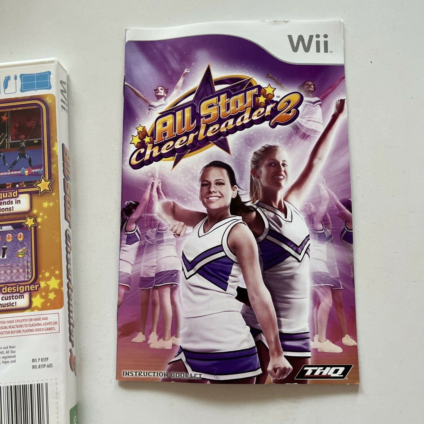 All Star Cheerleader 2 (Nintendo Wii, 2009) PAL With Manual THQ