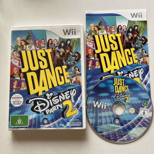 Just Dance Disney Party 2 (Nintendo Wii, 2015) AUS PAL - With Manual