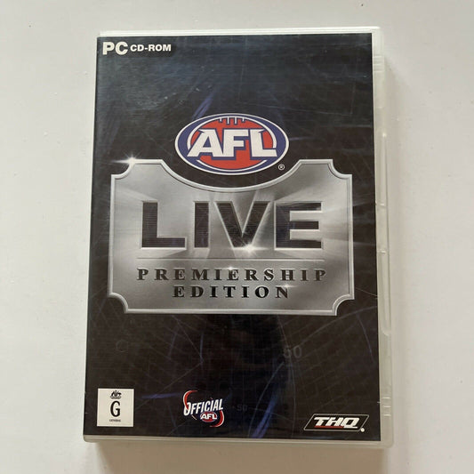 AFL Live Premiership Edition - Windows PC CD-ROM (2003)  Aus Seller