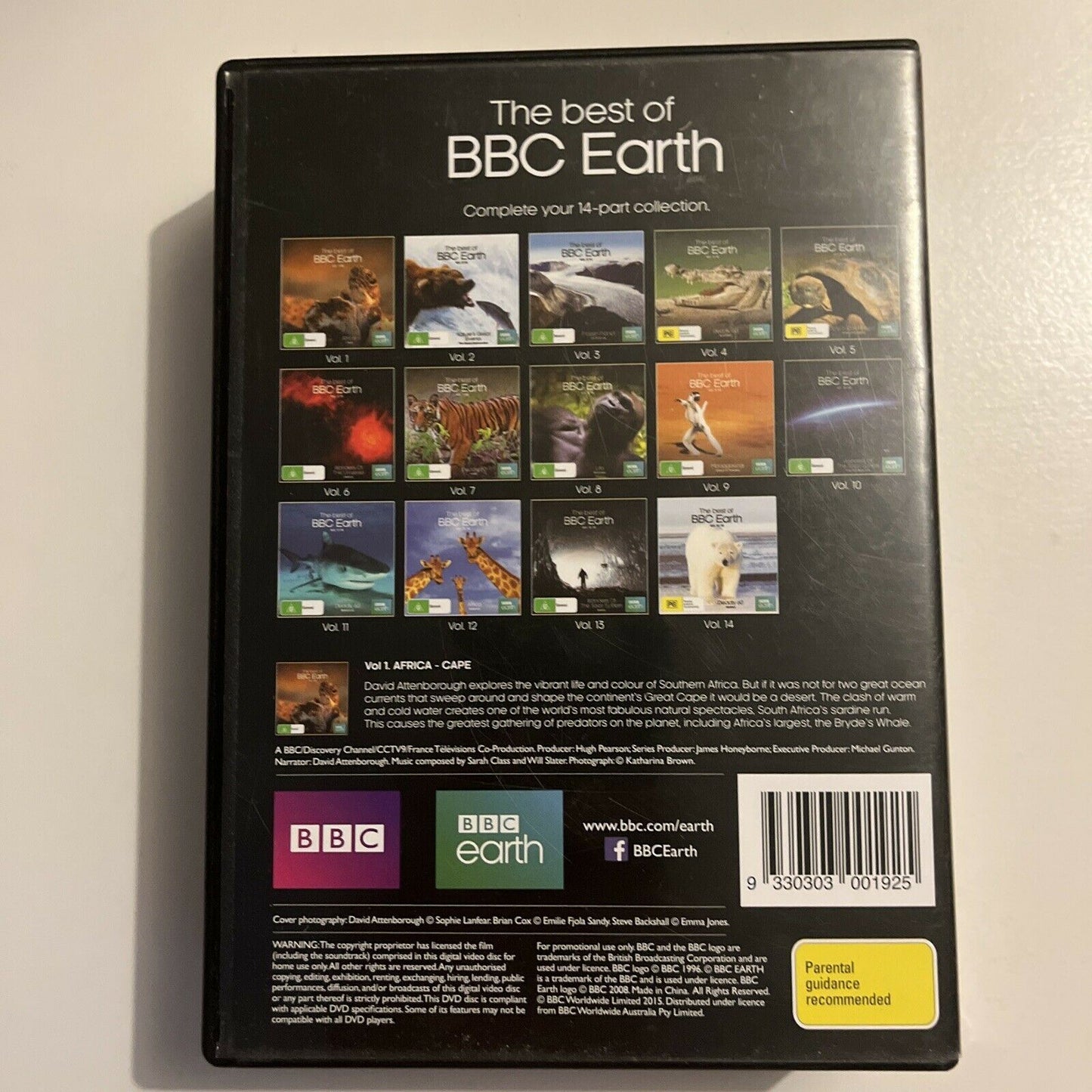 David Attenborough: The Best Of BBC Earth (DVD, 2008, 14-Disc) Region 4&2