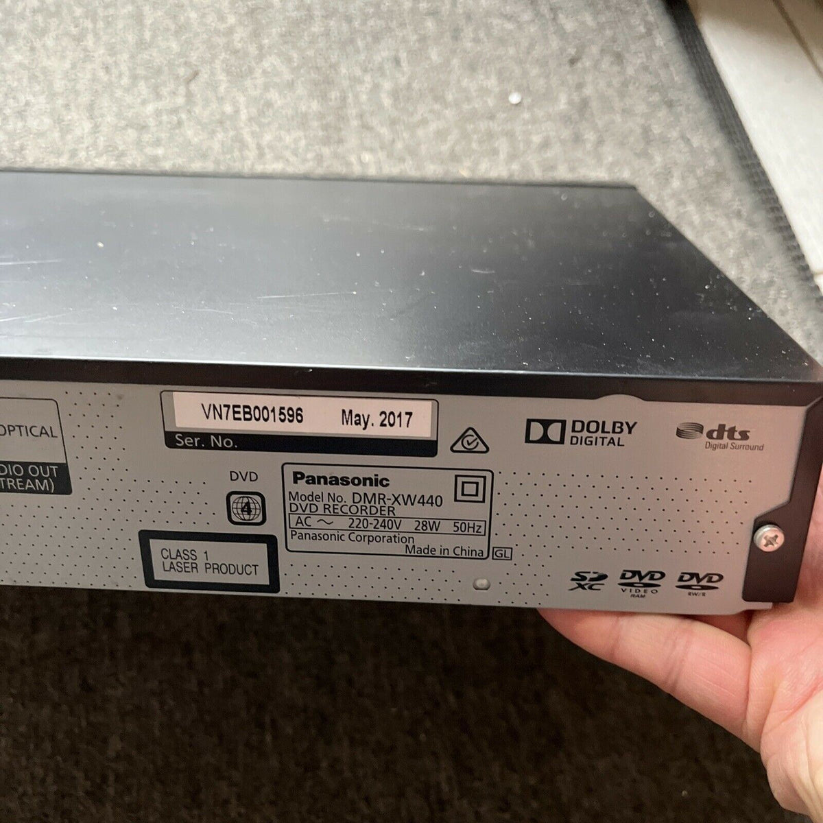PANASONIC DMR-XW440 DVD Recorder Player High Definition 500GB HDD Dual Tuner