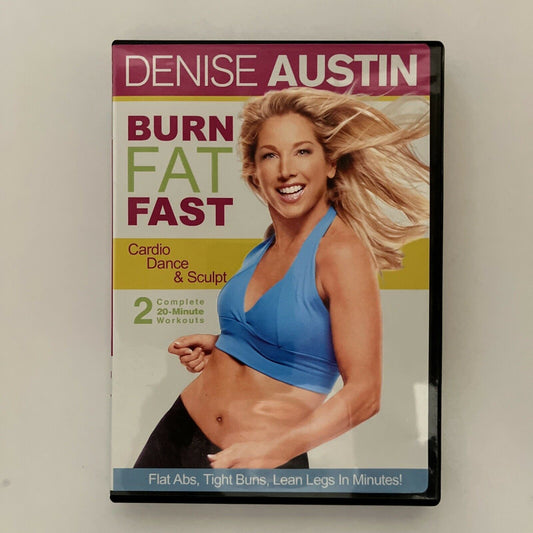 Denise Austin: Burn Fat Fast (DVD, 2005) Region 1