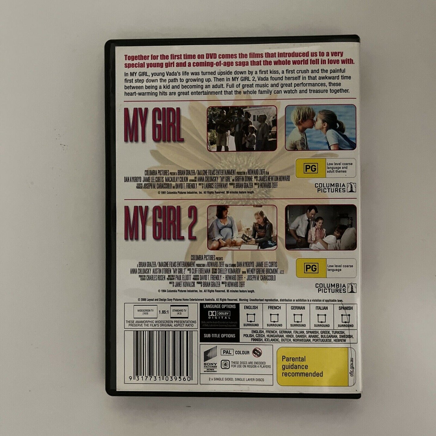 My Girl  / My Girl 2 (DVD, 2006, 2-Disc Set) Anna Chlumsky Region 4