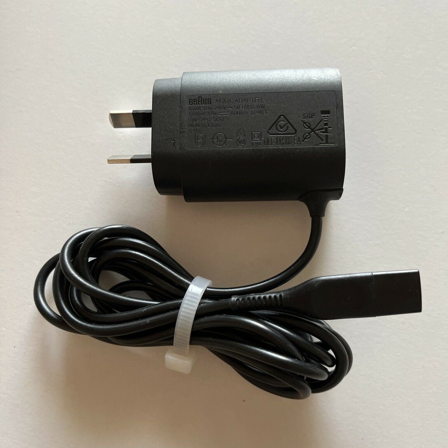 Genuine Braun AC/DC Adapter 5.9V 600mA Type 491-5691 For Shaver