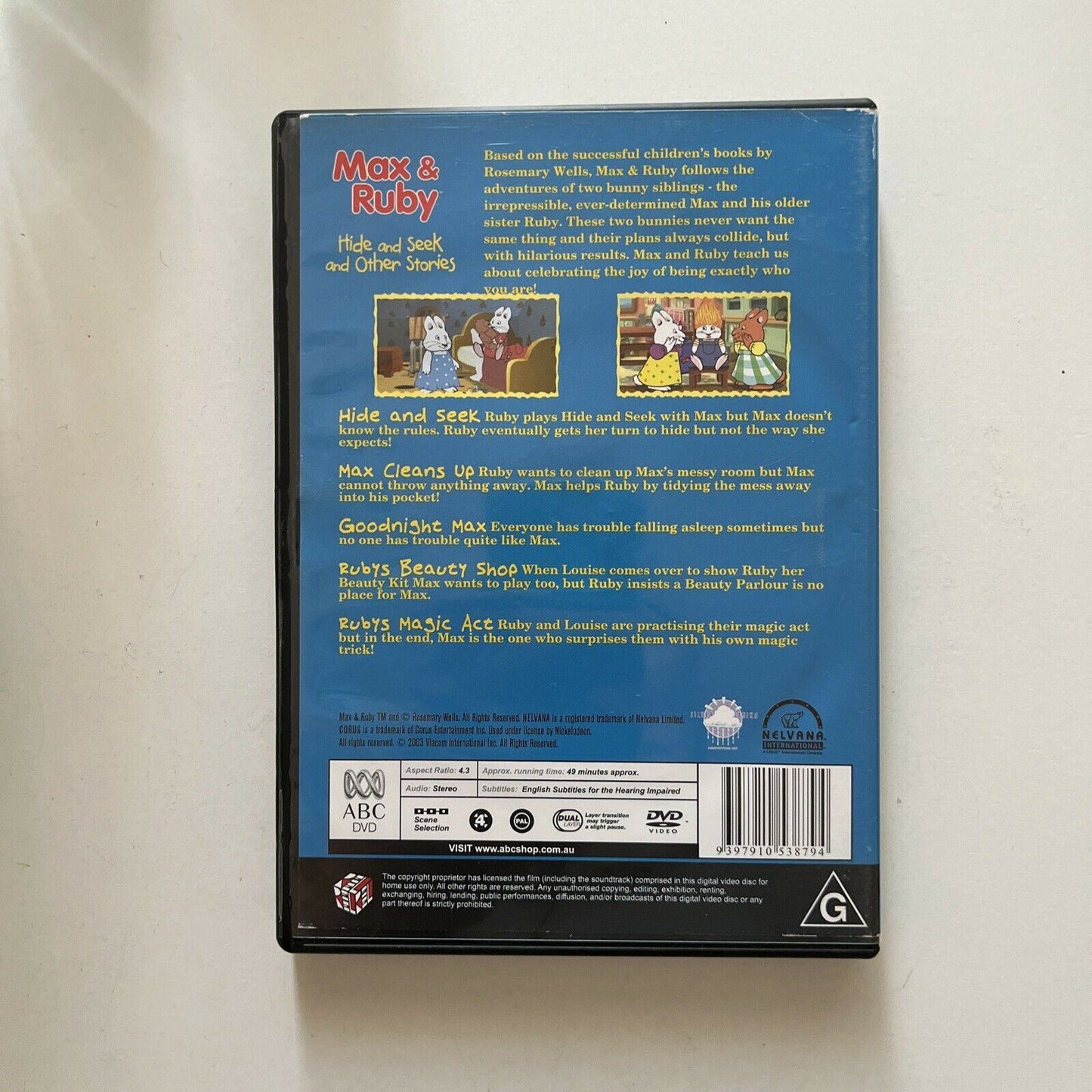 Max And Ruby - Hide And Seek (DVD, 2006) ABC for Kids Region 4