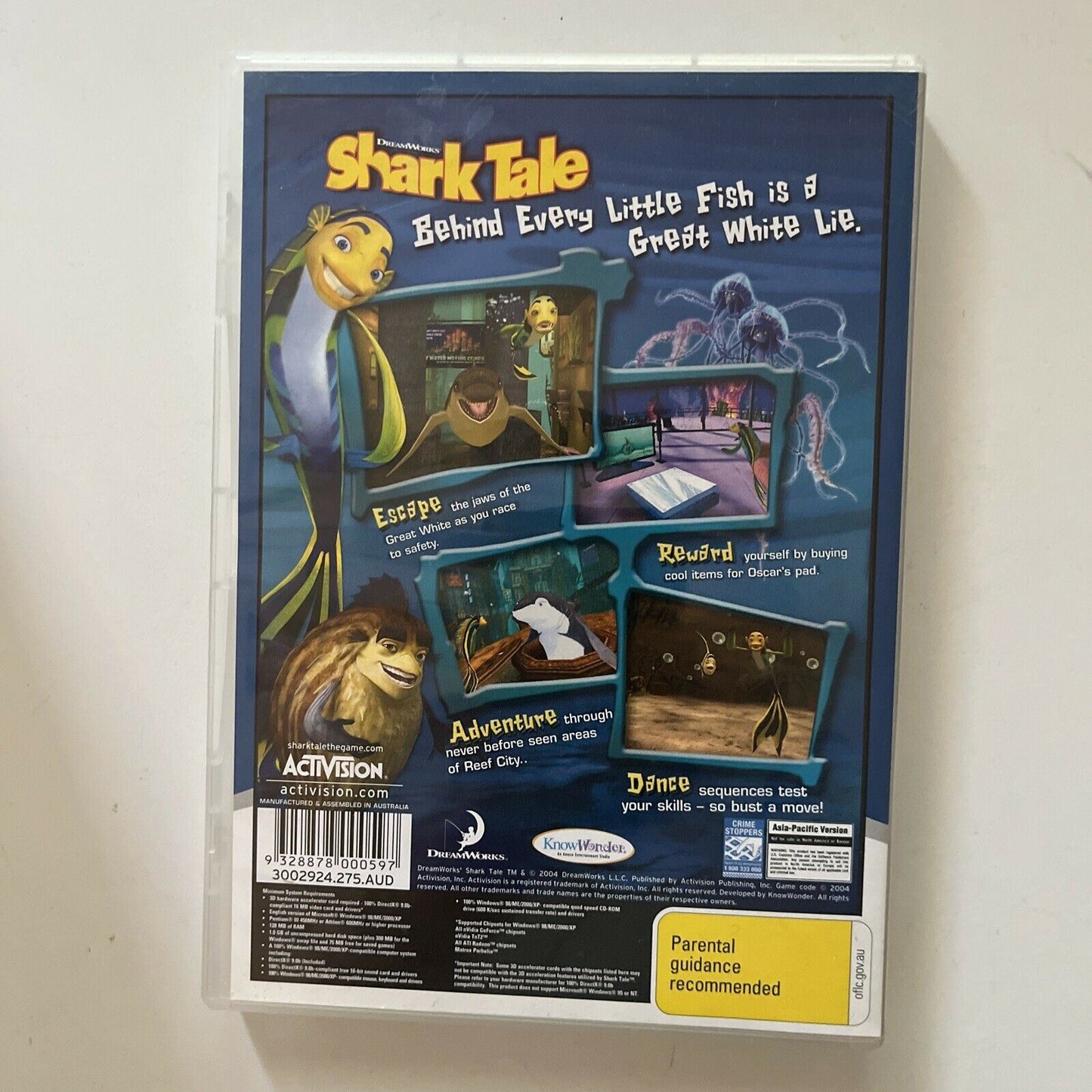 Shark Tale PC CDROM Video Game