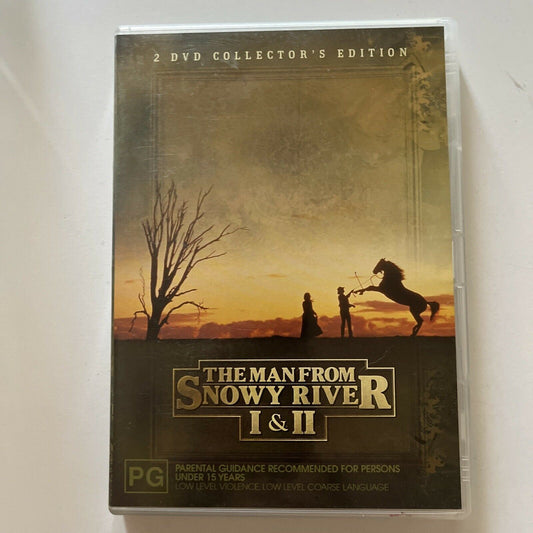 Man From Snowy River I & II - Collector's Edition (DVD, 1987, 2-Disc) Region 4