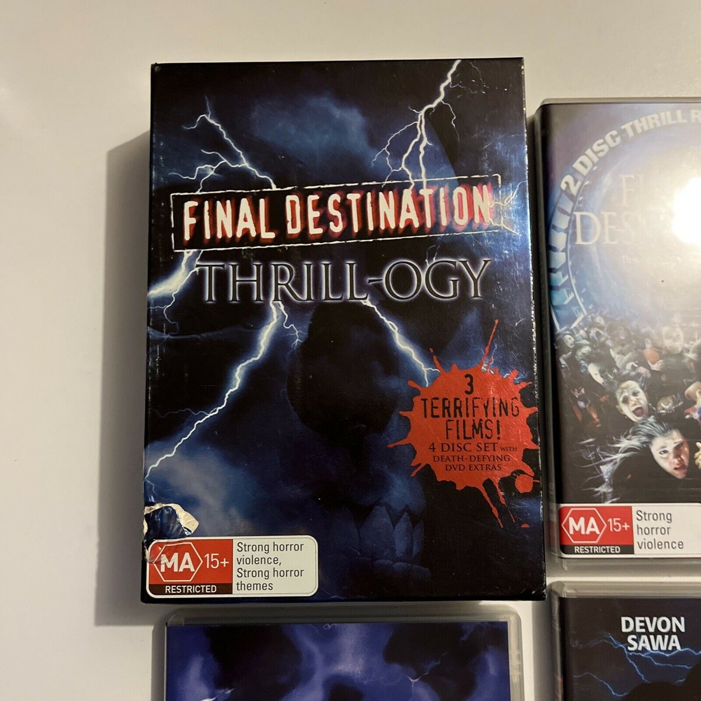 Final Destination Trilogy 1,2,3 (DVD, 2006, 4-Disc) Region 4