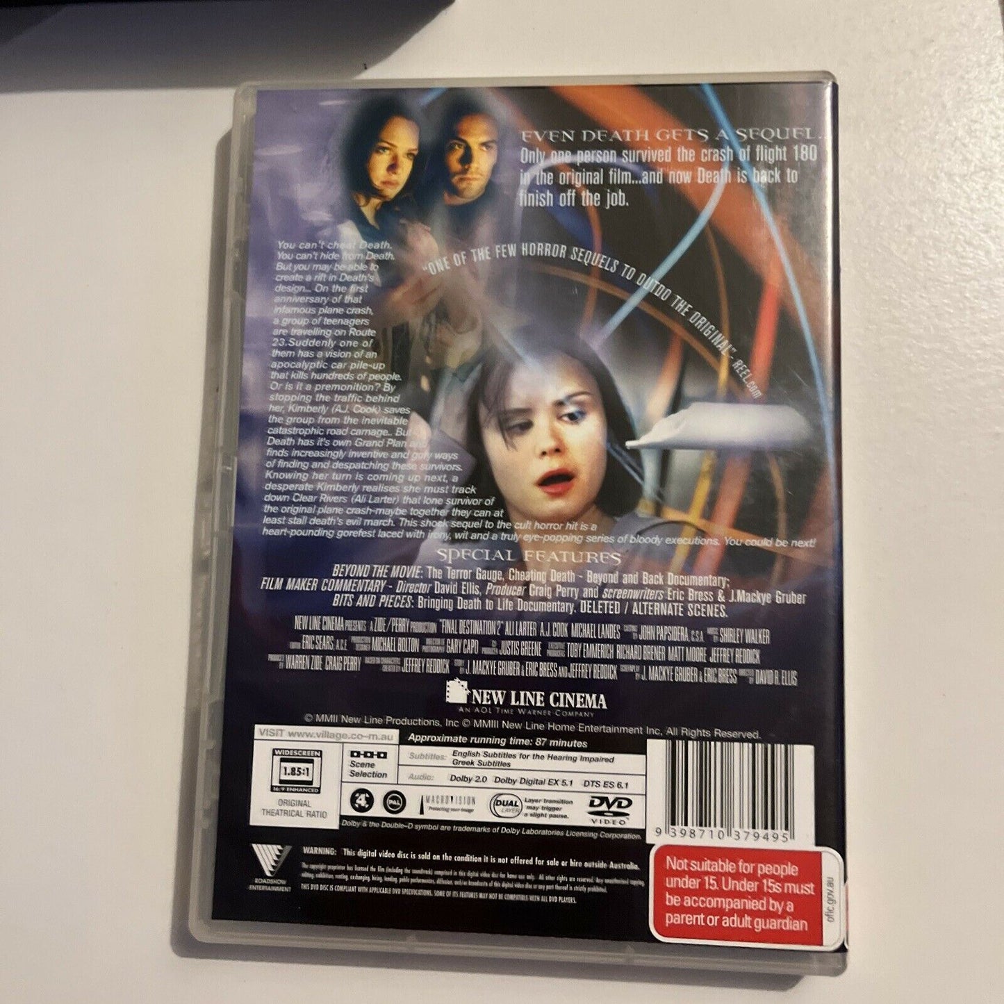 Final Destination Trilogy 1,2,3 (DVD, 2006, 4-Disc) Region 4