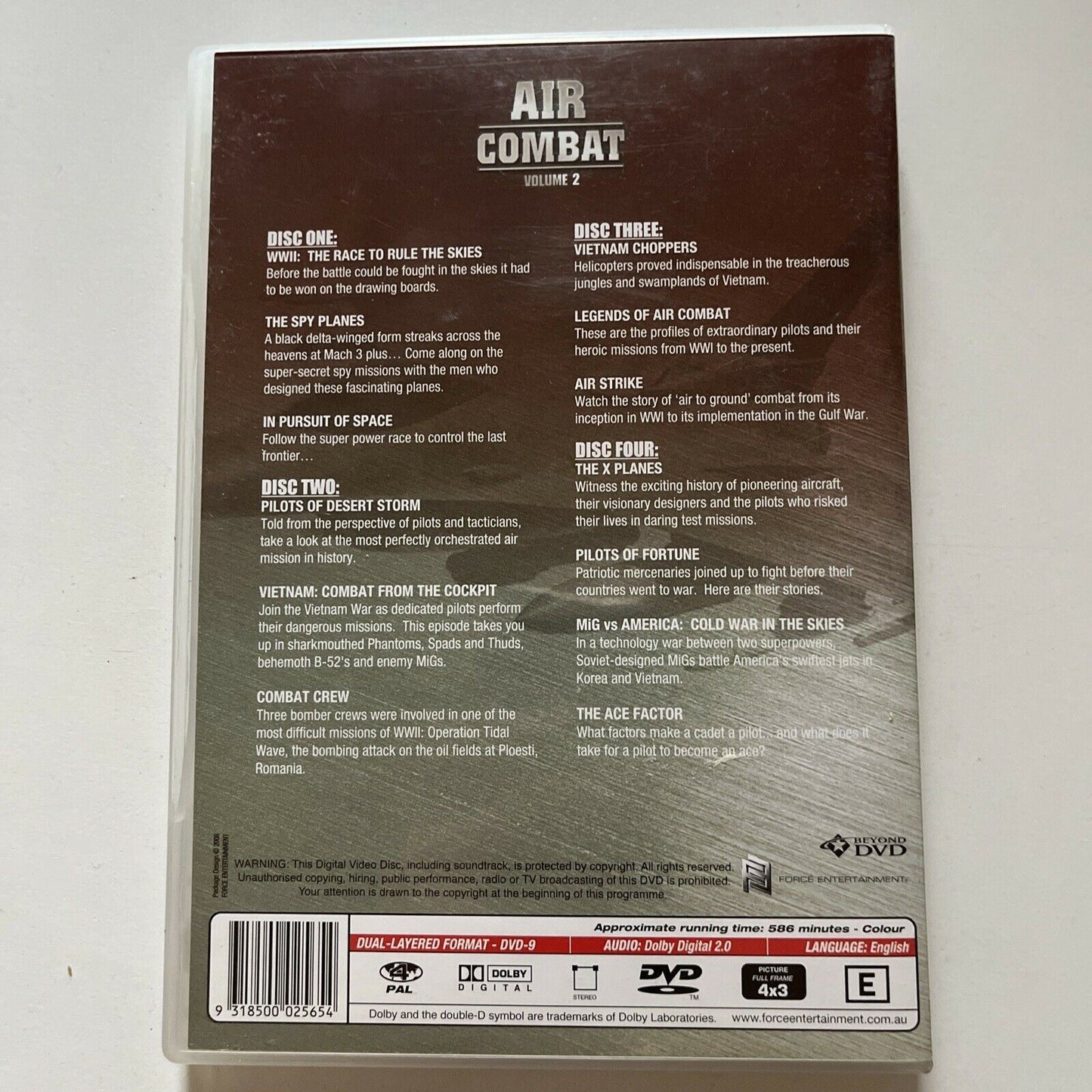 Air Combat : Vol 2 (DVD, 2008, 4-Disc Set) Region 4