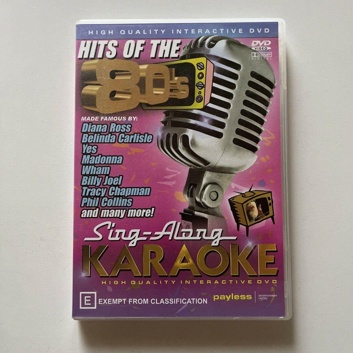 Sing-Along Karaoke Hits Of The 80's (DVD) All Regions