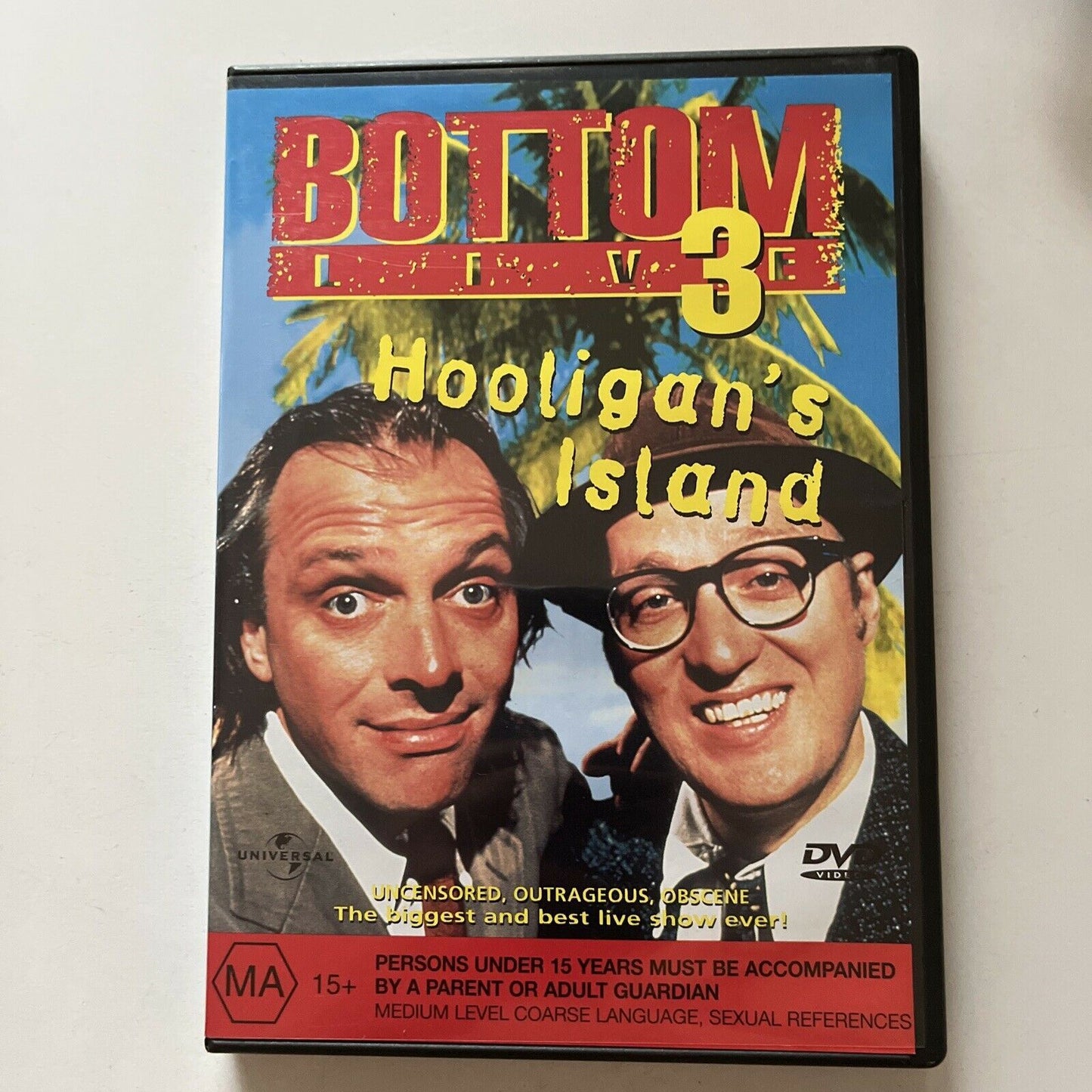 Bottom - Live 3 - Hooligan's Island (DVD, 1997) Rik Mayall, Region 4&2