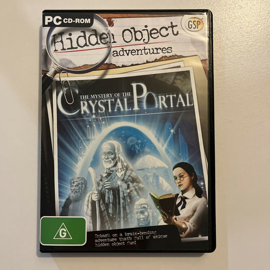 The Mystery Of The Crystal Portal - PC CDROM Hidden Object Game.