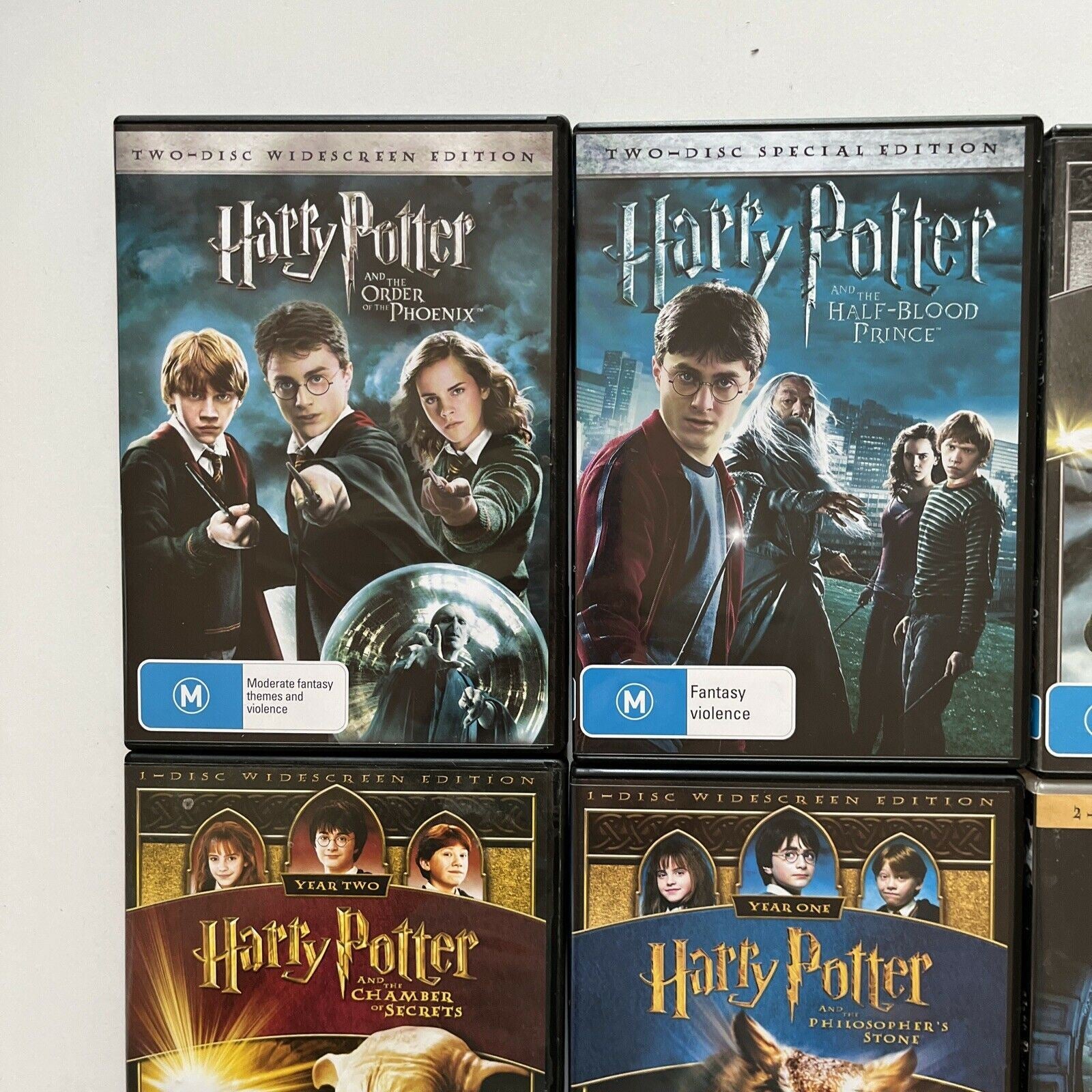 Complete Set of all 8 Harry Potter Movies DVD Widescreen Blu-Ray