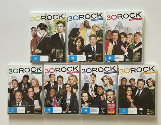 30 Rock : Complete Season 1-7 (DVD, 2008, 20-Disc Set) Tina Fey. Region 4