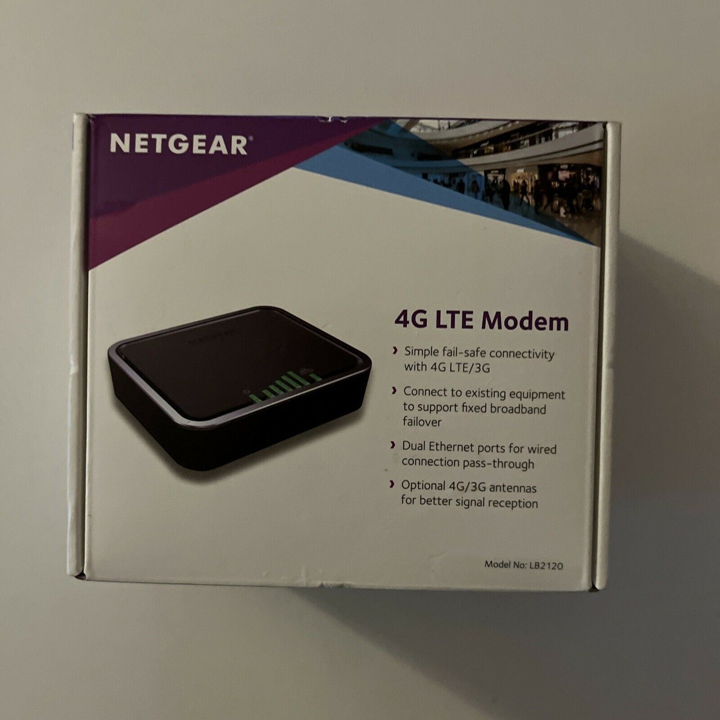 NETGEAR LB2120 4G LTE Modem - Black