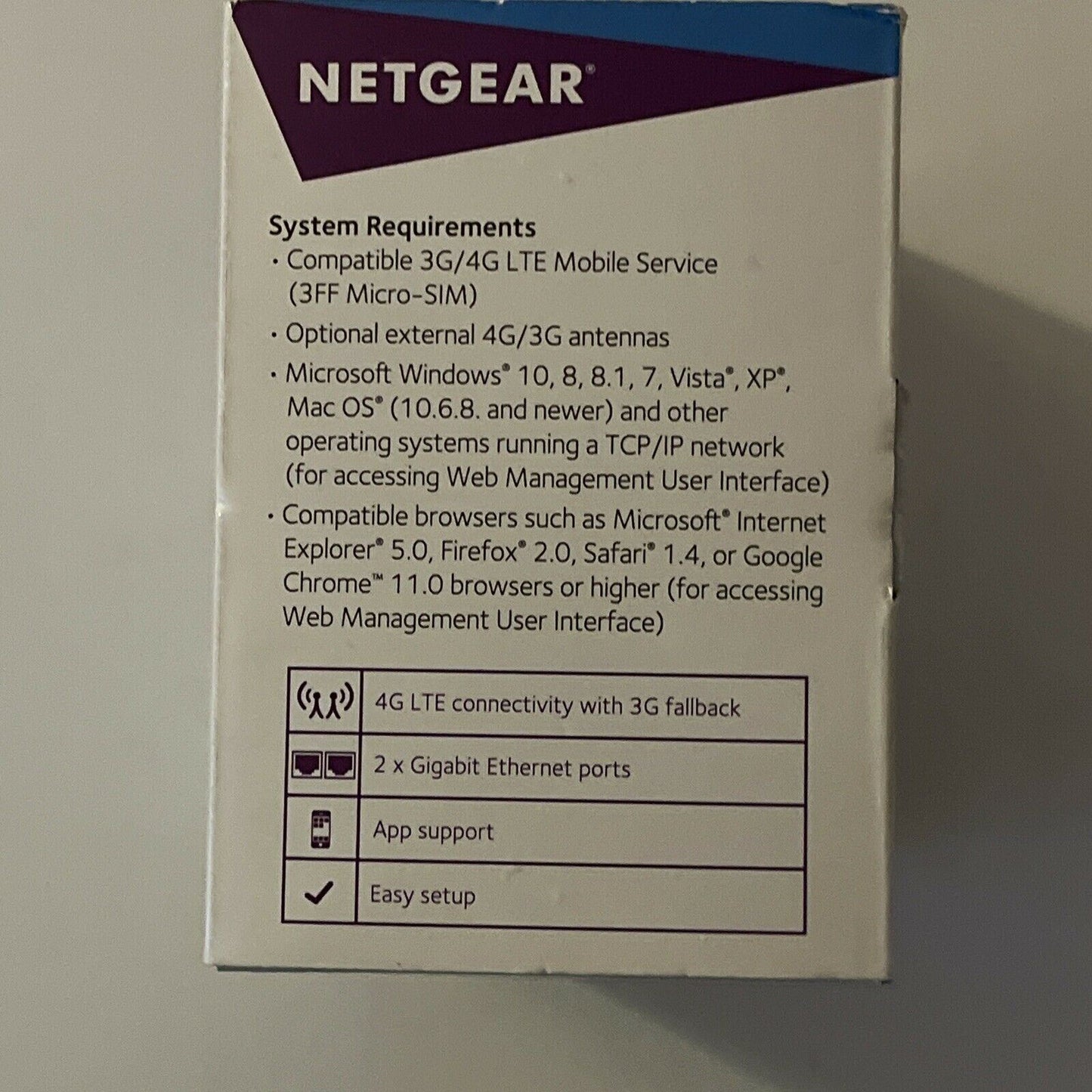NETGEAR LB2120 4G LTE Modem - Black