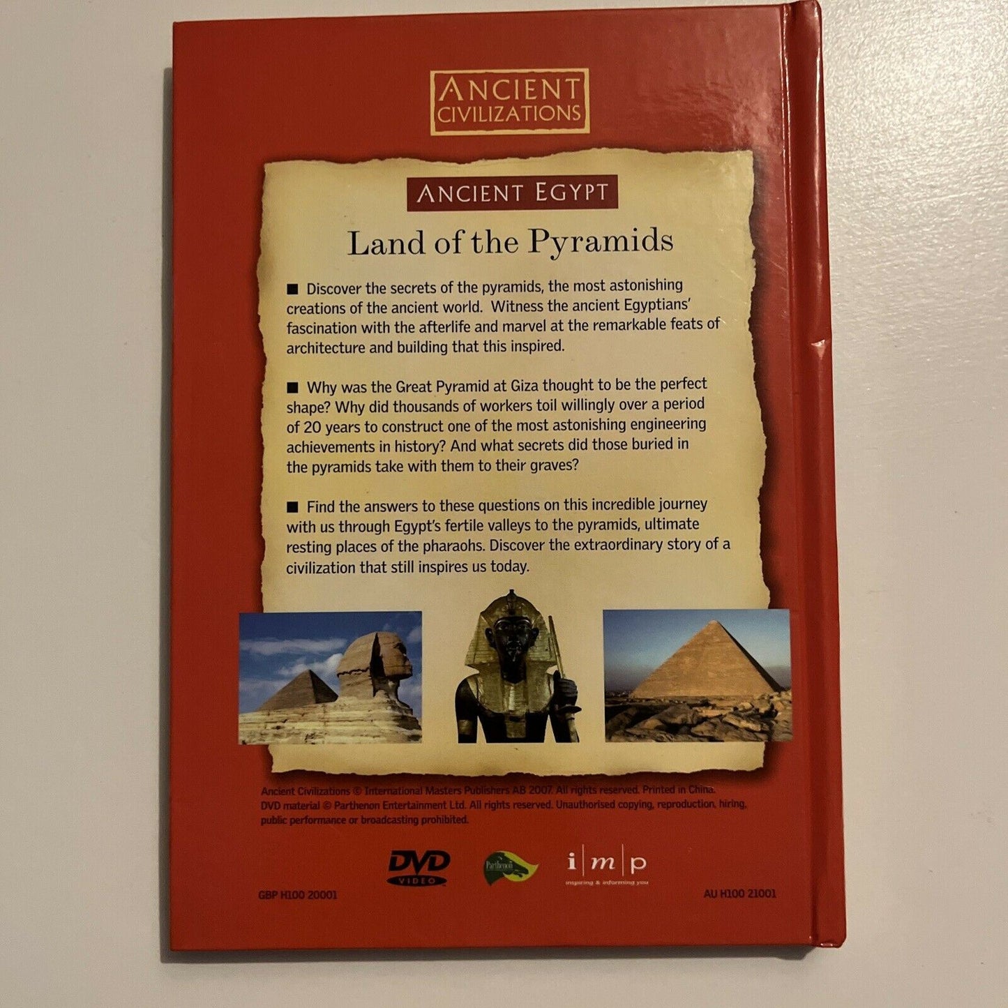 Ancient Egypt: Land Of The Pyramids (DVD + Book, 2007) All Regions