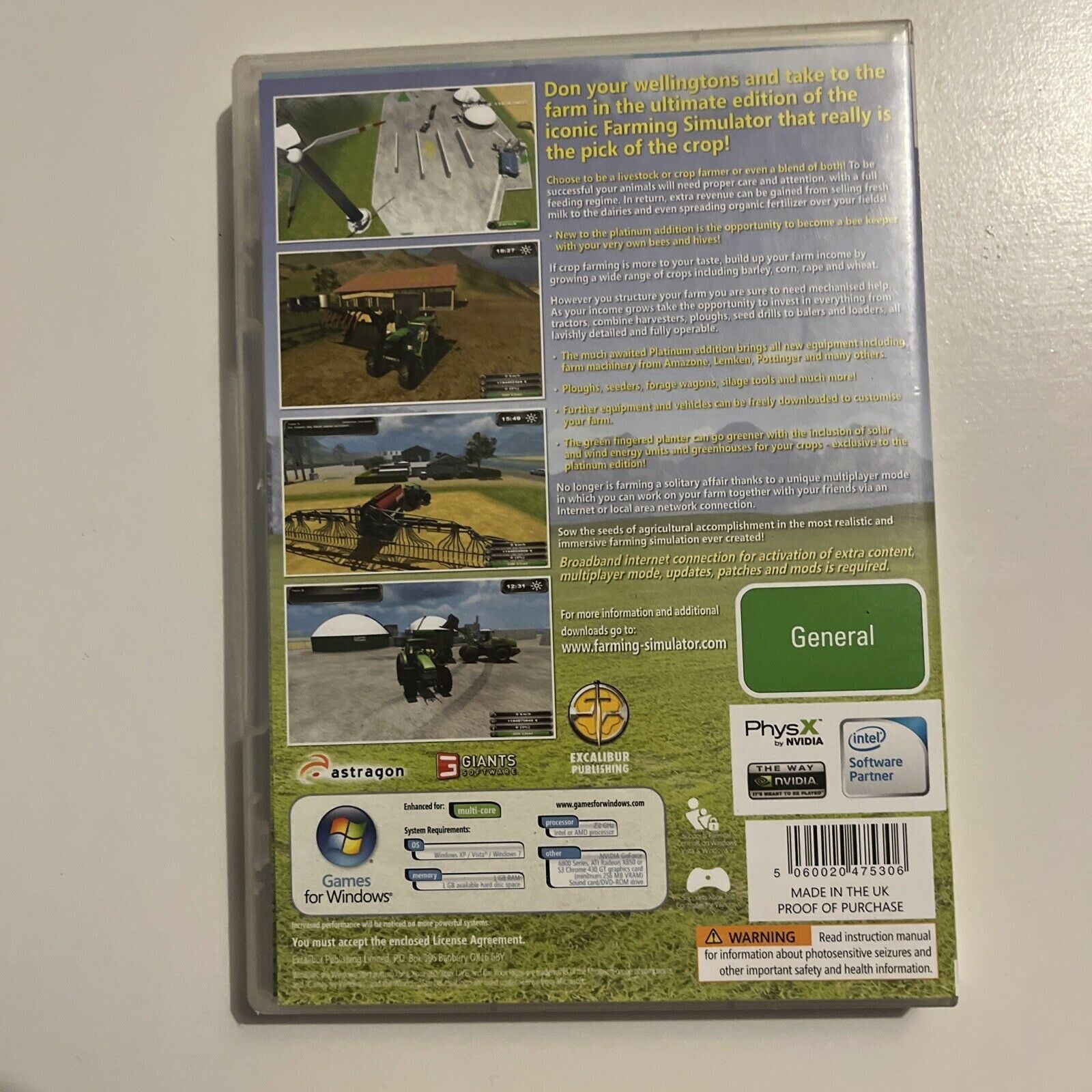 Farming Simulator 2011 Platinum Edition PC CDROM Game Win XP/Vista/7 R –  Retro Unit