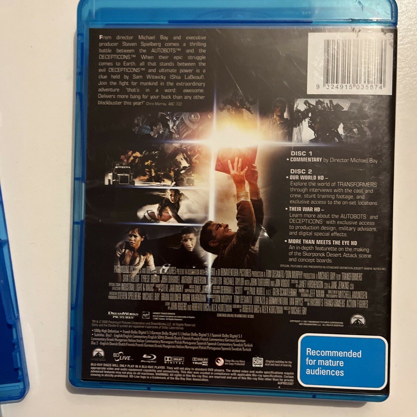 Transformers / Transformers - Revenge Of The Fallen (Blu-ray, 2009, 4-Disc Set)