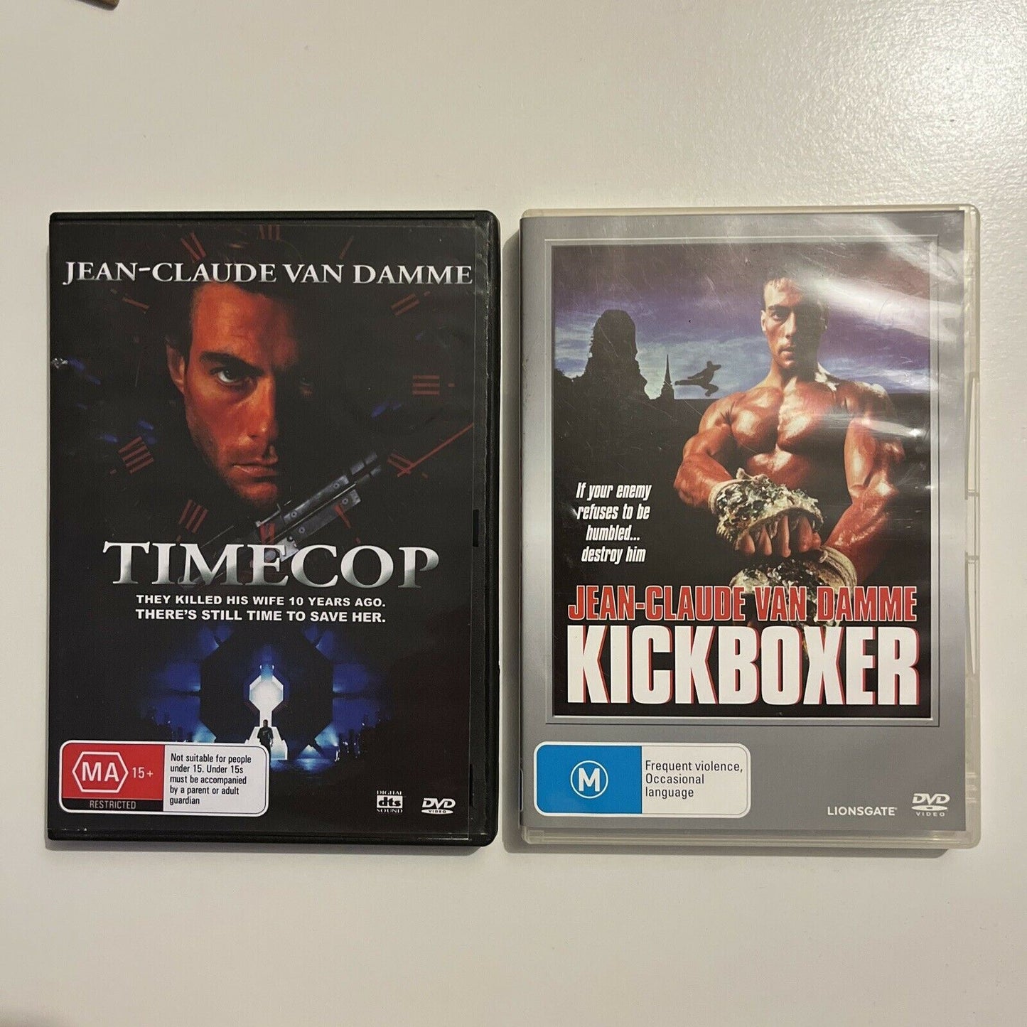 Jean-Claude Van Damme: Kickboxer / TimeCop (DVD, 1994, 2-Disc) Region 4