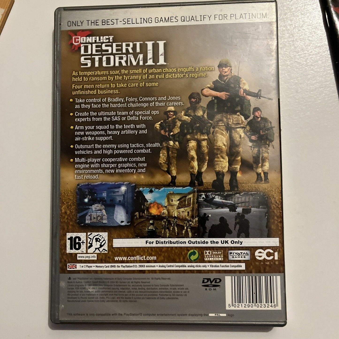 Conflict: Desert Storm 2, PS2 Complete with Manual (PAL, 2002) Playstation 2