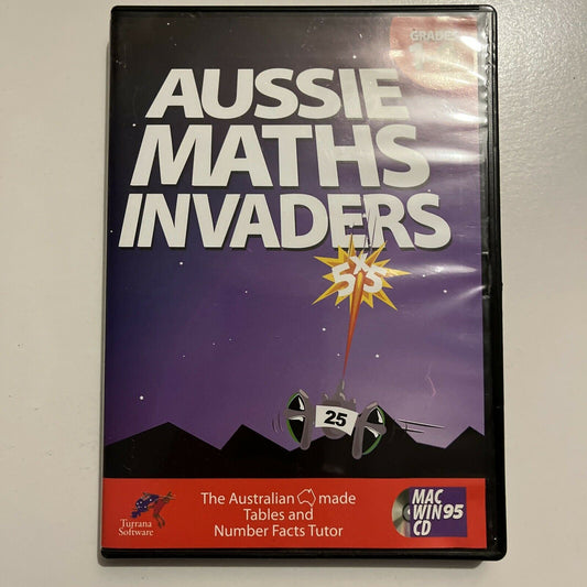 Aussie Maths Invaders: Grades 1-9 PC/Mac Win95 2000