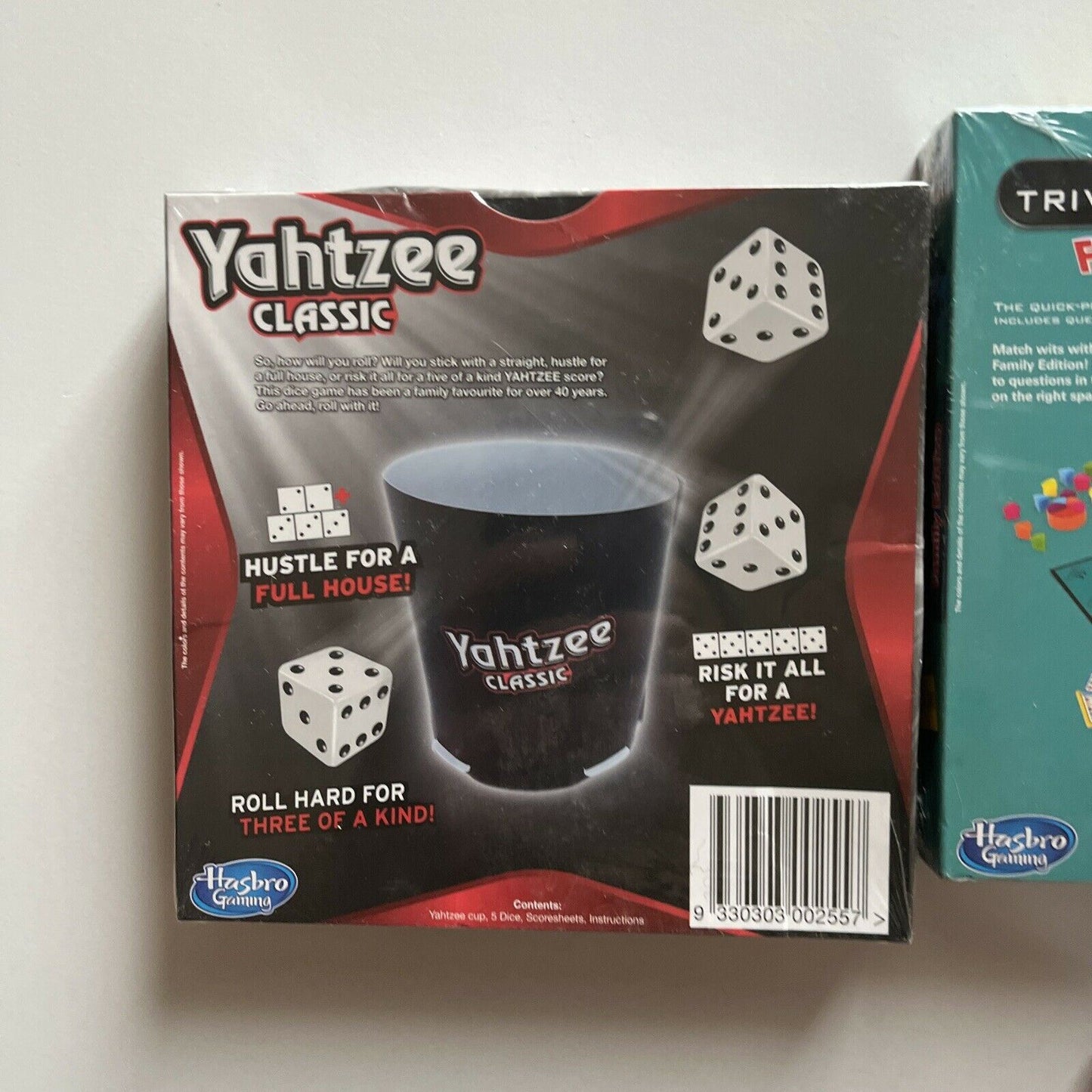 *New* 6 Mini Board Games: Yahtzee, Trivial Pursuit, Cluedo, Mastermind, Boggle