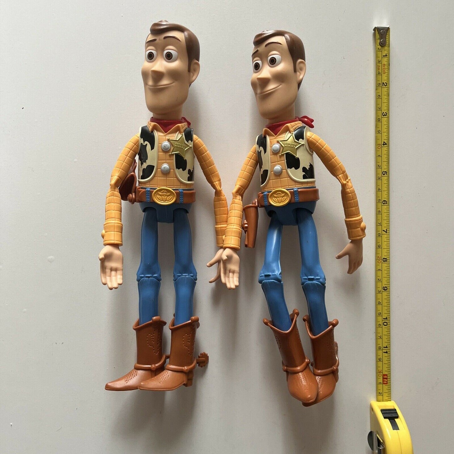 2x Woody Toy Story 12" Pixar Disney Action Figure 2014 Mattel