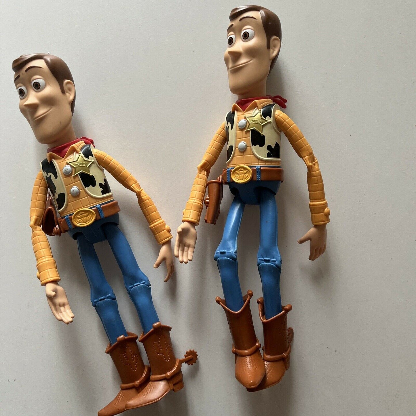 2x Woody Toy Story 12" Pixar Disney Action Figure 2014 Mattel