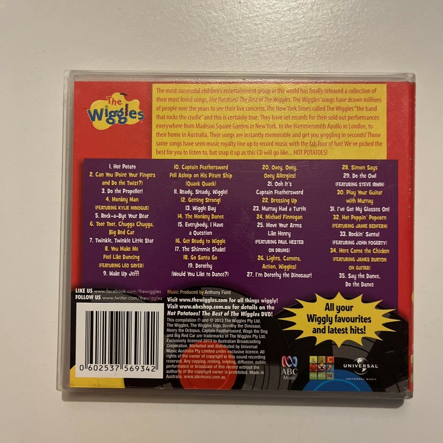 The Wiggles - Hot Potatoes! The Best of The Wiggles (CD, Nov-2013)