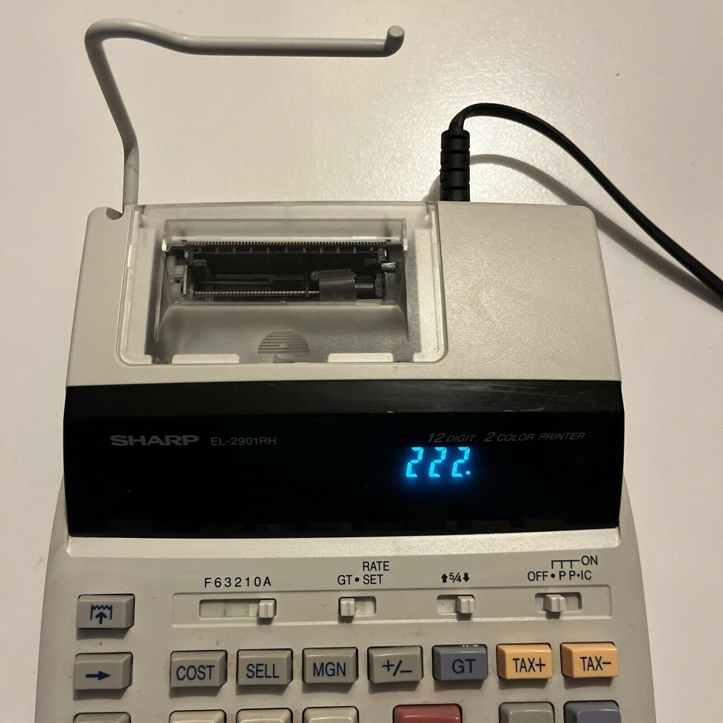 Sharp EL-2901RH Electronic Calculator Desktop 12 Digit 2 Color Printing